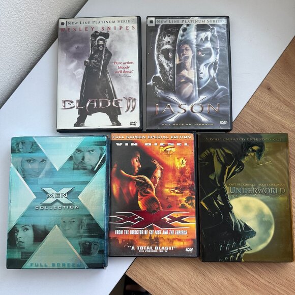 Other - 2000s Action Horror DVD Lot Blade II Jason X Underworld xXx X-Men Collection